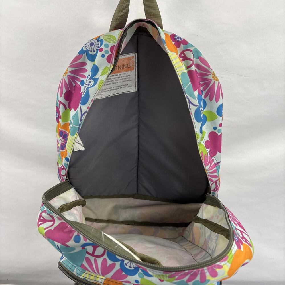L.L.Bean Deluxe Backpack - Retro Flower Print - Picture 8 of 9
